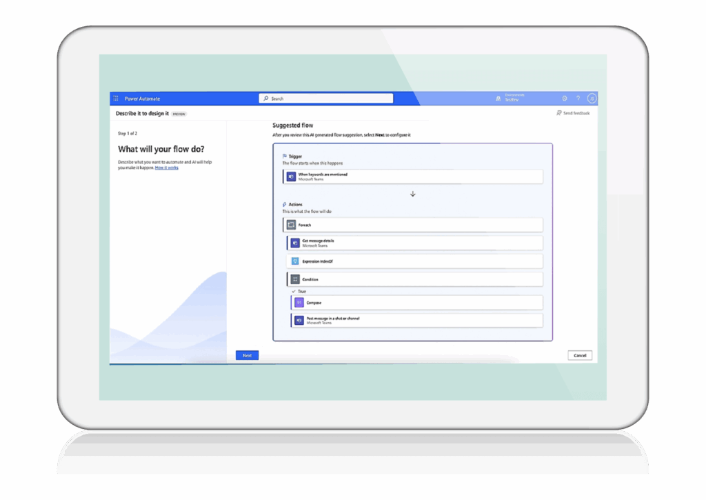 Enhance workflows by incorporating AI